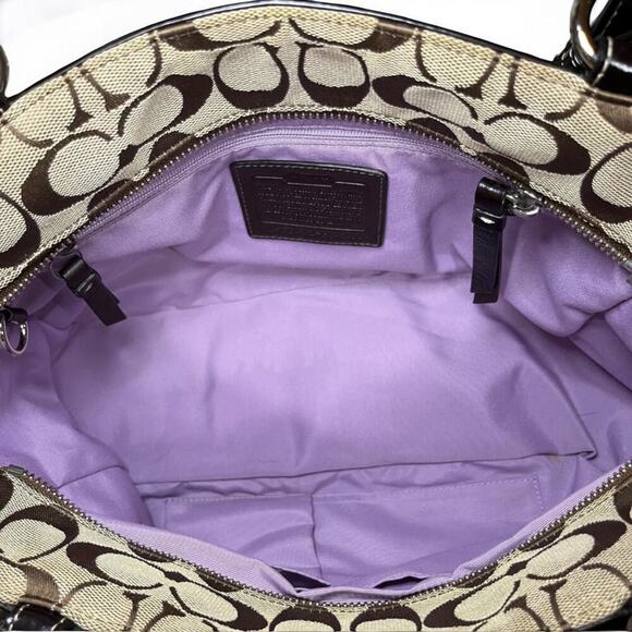 Y2K Coach F14281 Signature Pleated East West Gallery Tote & NWT F42817 Wallet - Picture 6 of 14